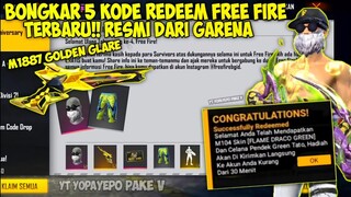 BONGKAR 5 KODE REDEEM FREE FIRE TERBARU HARI INI 12 OKTOBER 2021 RESMI DARI GARENA FREE FIRE