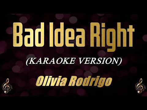 Olivia Rodrigo - bad idea right? (Karaoke/Instrumental)