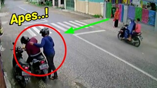 Maling Motor Tertangkap CCTV !! Yang Berhasil Digagalkan Oleh Pemilik Motor‼️Maling Motor Pun Kabur