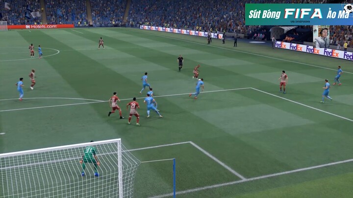 Sút bóng FIFA ảo ma - Trận đấu Manchester City với Olympiakos - UEFA Phần 3 #Gaming #Scholtime