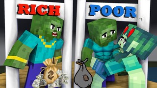 Monster School: RICH RUN CHALLENGE HAHA  ANIMATION - Minecraft Animation