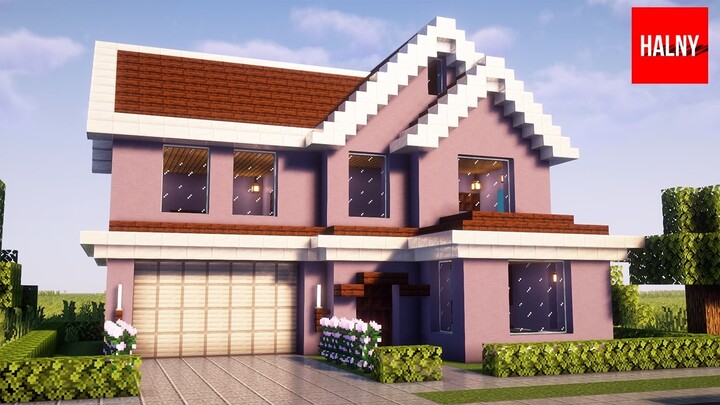 Minecraft realistic suburban house tutorial