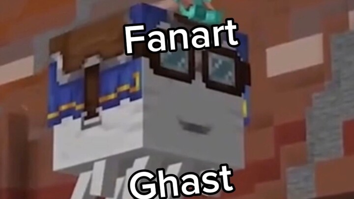 Fanart Ghast from Minecraft new Update