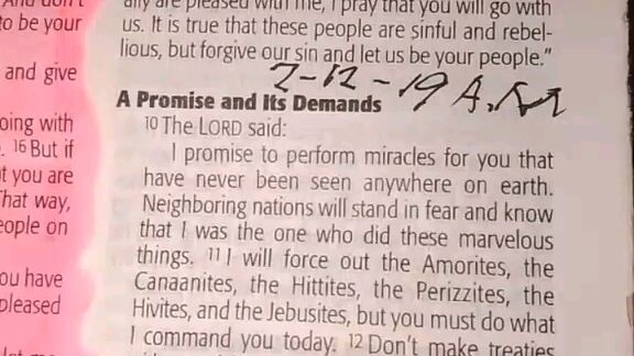 Daily Verse.                  Exodus 34:10-16