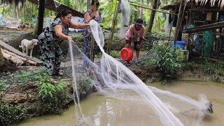 Mẹ Chỉ Cần Quăng Một Chài Là Gia Đình Có Nồi Bún Nước Lèo Thơm Ngon Bốc Khói | TKQ & Family T1136