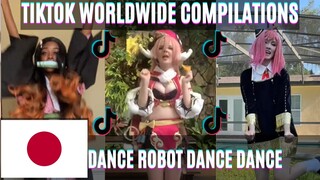 Dance Robot Dance Tiktok Trend Cosplay Dance | Hatsune Miku Up Side Up Side Down...