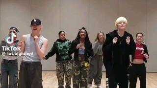 TXT with Jam Republic dancing to Latrice choreo