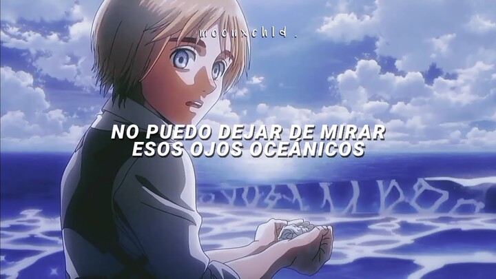 Esta canción combina tan bien con Armin Arlert. "Ocean Eyes" 🌊✨