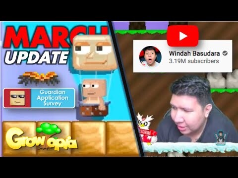 GROWTOPIA MARCH UPDATE!! + Windah Basudara (BIG INDONESIA YOUTUBER!) | Growtopia