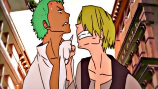 Zoro and Sanji quarreled from the second dimension to the third dimension