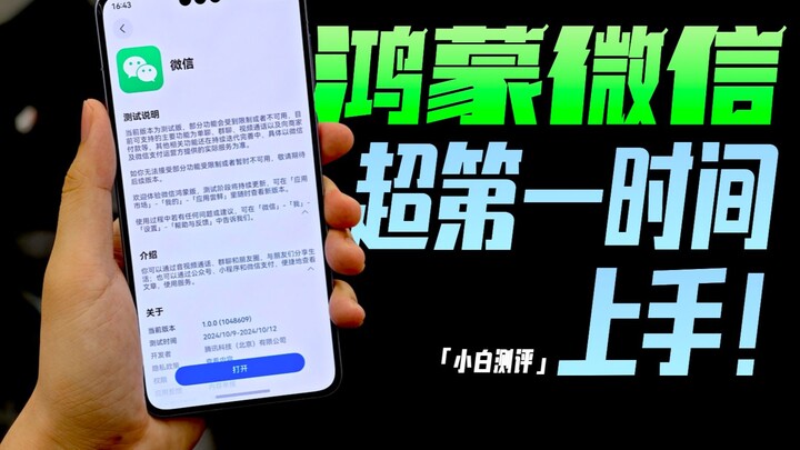 "Xiaobai" WeChat Hongmeng native version is an early experience to see what features are available~ 