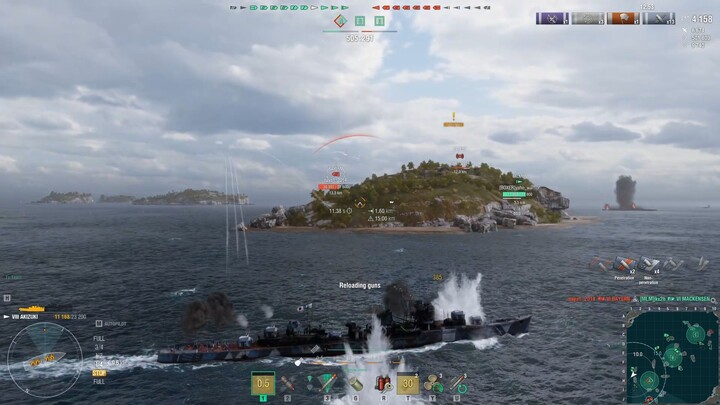 ผู้การยุค 90 AKIZUKI World of Warships