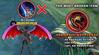 HAYABUSA NEW ONE HIT BUILD! | VENGEFUL BATTLEAXE IS COMING! MOBILE LEGEDS