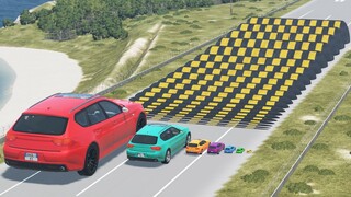 Big & Small Cars vs Speed Bumps | BeamNG.Drive