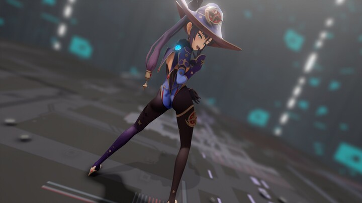 [Genshin Impact /MMD]Hit and Run[Mona]