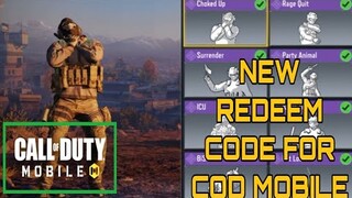 Call Of Duty Mobile New Redeem Code | Cod Mobile Redeem Code