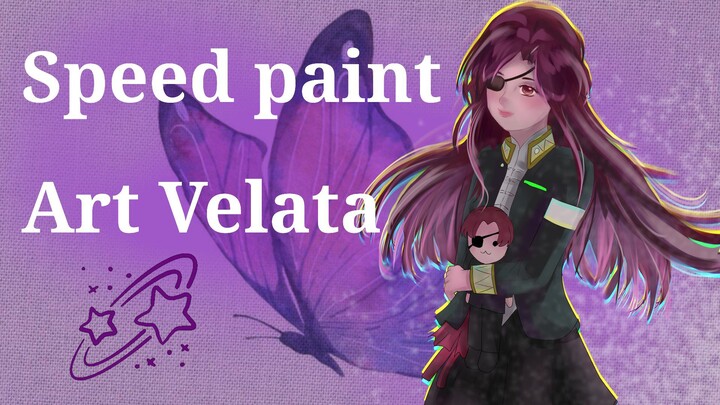 Speed Paint Digital Art 🐭🦋, artis from : Velata //🌷🌷 Characters anime