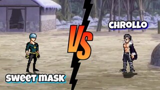 Sweet mask Vs Chrollo Lucilfer one punch man x hunter x hunter fights / mugen