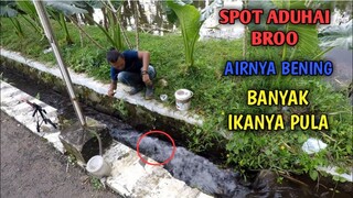 ASYIKNYAA.. Mancing Di Selokan Air Bening dan Banyak Ikannya || Mancing Ikan Air Jernih