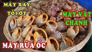 Cận cảnh dàn MÁY LÀM ỐC hiện đại tại nhà anh Quang bán ốc