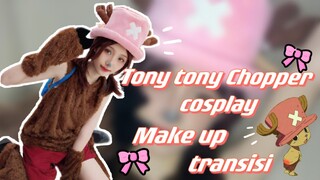 [Make up Transisi] Cosplay Chopper One piece !!