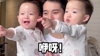 第一次见到台风天的人类幼崽，抱歉，他们没见过什么世面。