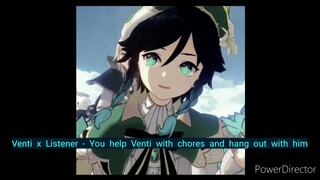 (M4M)Genshin Impact ASMR - Venti x Listener - You help Venti with chores and hang out with him