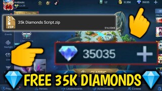 NEW SCRIPT 35,000 DIAMONDS MOBILE LEGENDS (NO BAN)