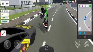 Motong Jalur Di Depan Mobil Polisi. Ojol Ini Hampir Banget Ditabrak || Ojol The Game || Gameplay