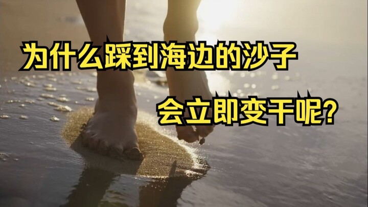 لماذا تجف رمال الشاطئ فورًا عند الدوس عليها؟