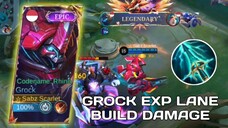 APAKAH GROCK EXP BAKALAN META LAGI? | GROCK BEST DAMAGE BUILD 2024