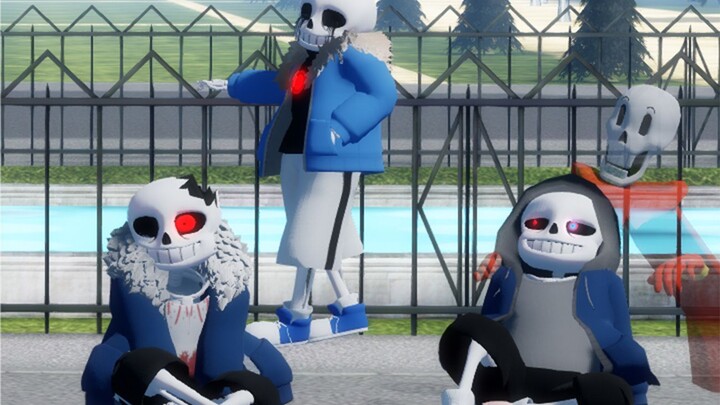 【Murder Time Trio】These three bones continue to dance! 【MMD】