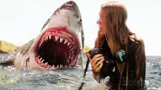 She only has 30 seconds to escape this GIANT shark 🔥 4K