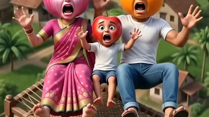 আকাশ থেকে পড়ে গেল আপেল
