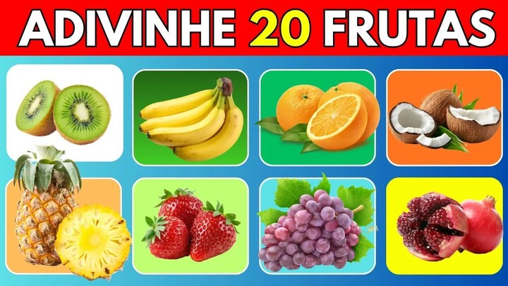 🍌 ADIVINHE A FRUTA! Apenas os Mais Atentos Acertam 20/20🍓🍍 #Bilibiliquiz