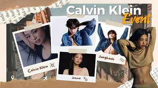Jungkook and Jennie attending Calvin Klein event together in Seoul.