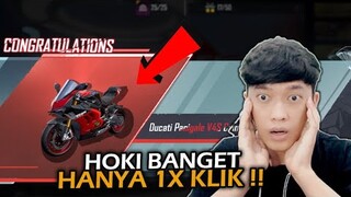 GACHA PALING HOKI , CUMAN MODAL 1X KLIK DAPAT DUCATI MYTHIC !! - PUBG MOBILE