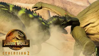 Allosaurus HUNTS Diplodocus  - Life in the Jurassic || Jurassic World Evolution 2 �� [4K] ��