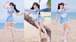 沙滩双马尾！不止一点点 可爱～【泠鸢 还是你的笑容最可爱】