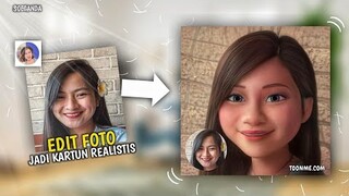 CARA EDIT FOTO JADI KARTUN REALISTIS (NO RIBET) | TUTORIAL TOONME | EDIT FOTO JADI KARTUN PART 2