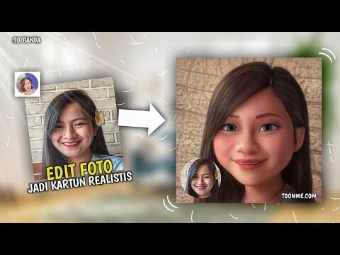 CARA EDIT FOTO JADI KARTUN REALISTIS (NO RIBET) | TUTORIAL TOONME | EDIT FOTO JADI KARTUN PART 2