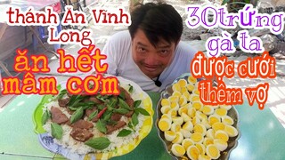 Thử thách Thánh Ăn Vĩnh Long ăn hết Mâm cơm Bò Pít_Tết và 30 trứng gà ta#Tâm Chè Vĩnh Long.