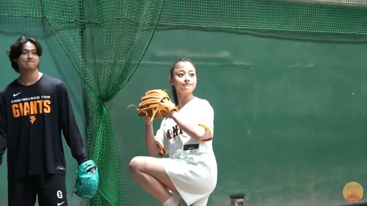 [ซับไทย] ฮาชิโมโตะ คันนะ ซ้อมขว้างลูกเปิดสนาม ในงาน "Kingdom Nighter"