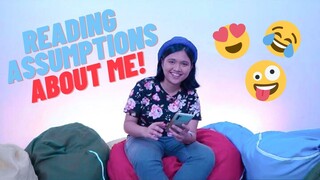 READING ASSUMPTIONS ABOUT ME (DITO MAGKAKAALAMAN!) | KWEEN YASMIN ASISTIDO