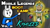 KHALEED - TIPS, ITEMS, SPELL, EMBLEMS, TRICKS, AND GUIDE - MGL MLBB BOOT CAMP VOLUME 91