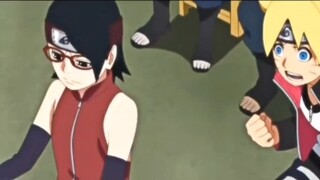 Sarada, you're blushing like a bubble pot