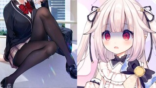 โลลิต้าญี่ปุ่นเพียงคนเดียวในชั้นเรียนที่สวมถุงน่อง