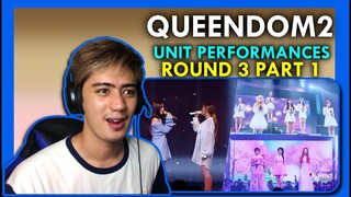 REACTION to QUEENDOM 2 ROUND 3 UNIT PERFORMANCE | 'DON'T GO, HOLD MY HAND, & TO MY YOUTH' Cover