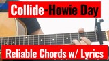 Howie Day - Collide Live Acoustic Karaoke (Reliable Chords with Lyrics) Cover