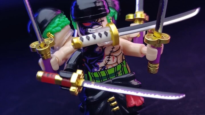 Zoro Nine Swords Style, this one is of good quality! Assembled building blocks minifigures are not L